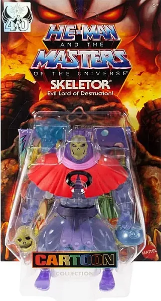 MASTERS OF THE UNIVERSE ORIGINS ACTION FIGURE CARTOON COLLECTION - INVISIBLE SKELETOR 14 CM